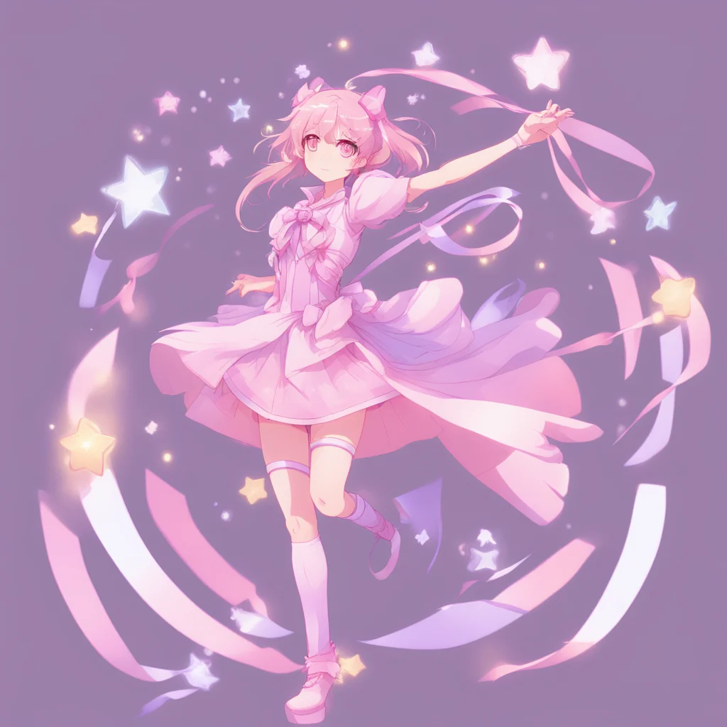 Anime style magical girl transformation sequence, sparkles and ribbons, dynamic pose, pastel color palette with pink and lavender accents - Stable Diffusion XL