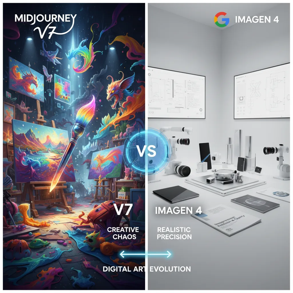 Midjourney V7 vs Google Imagen 4: AI Image Generator 2025