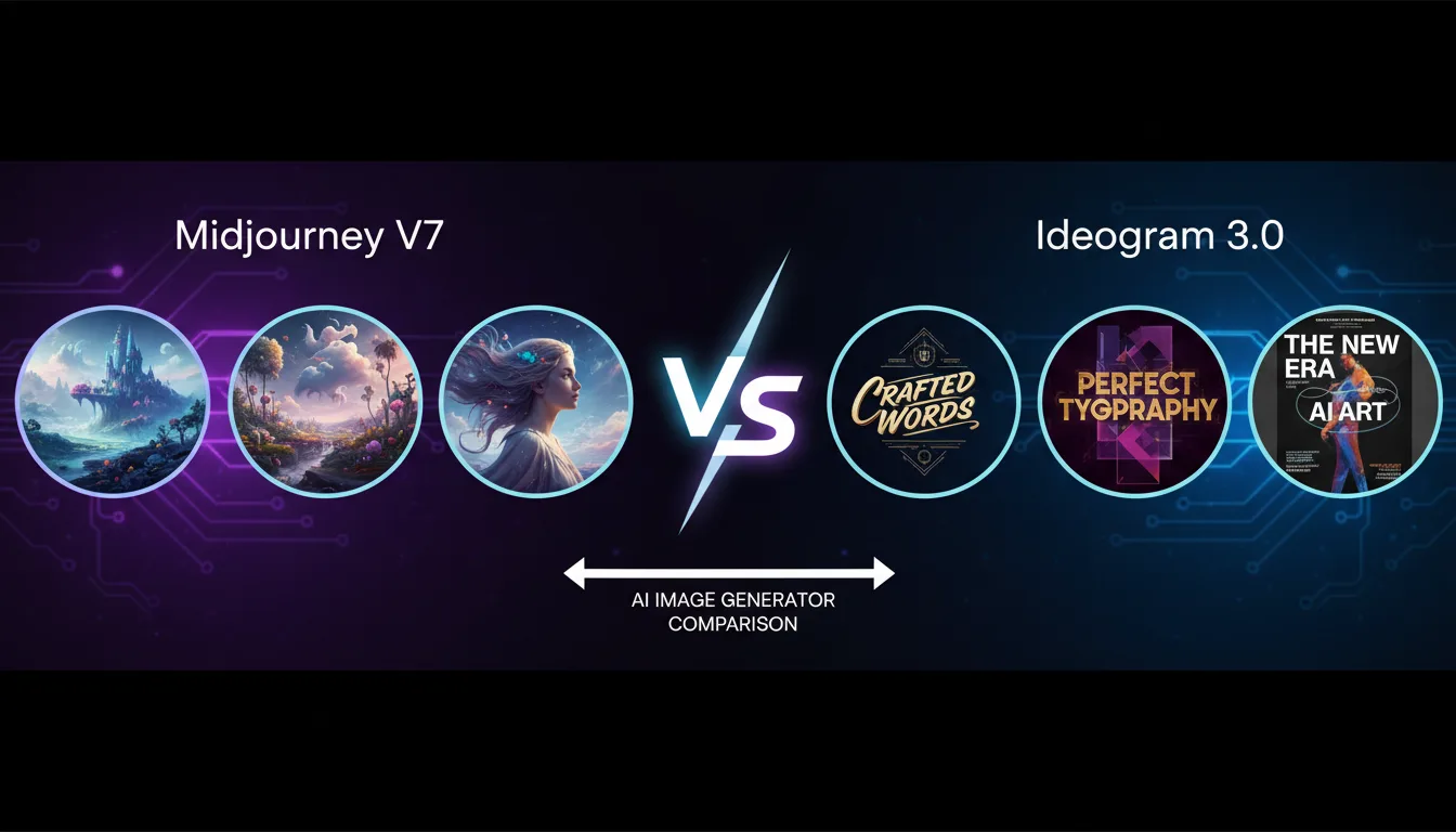 Midjourney V7 vs Ideogram 3.0: Best AI Image Generator 2025
