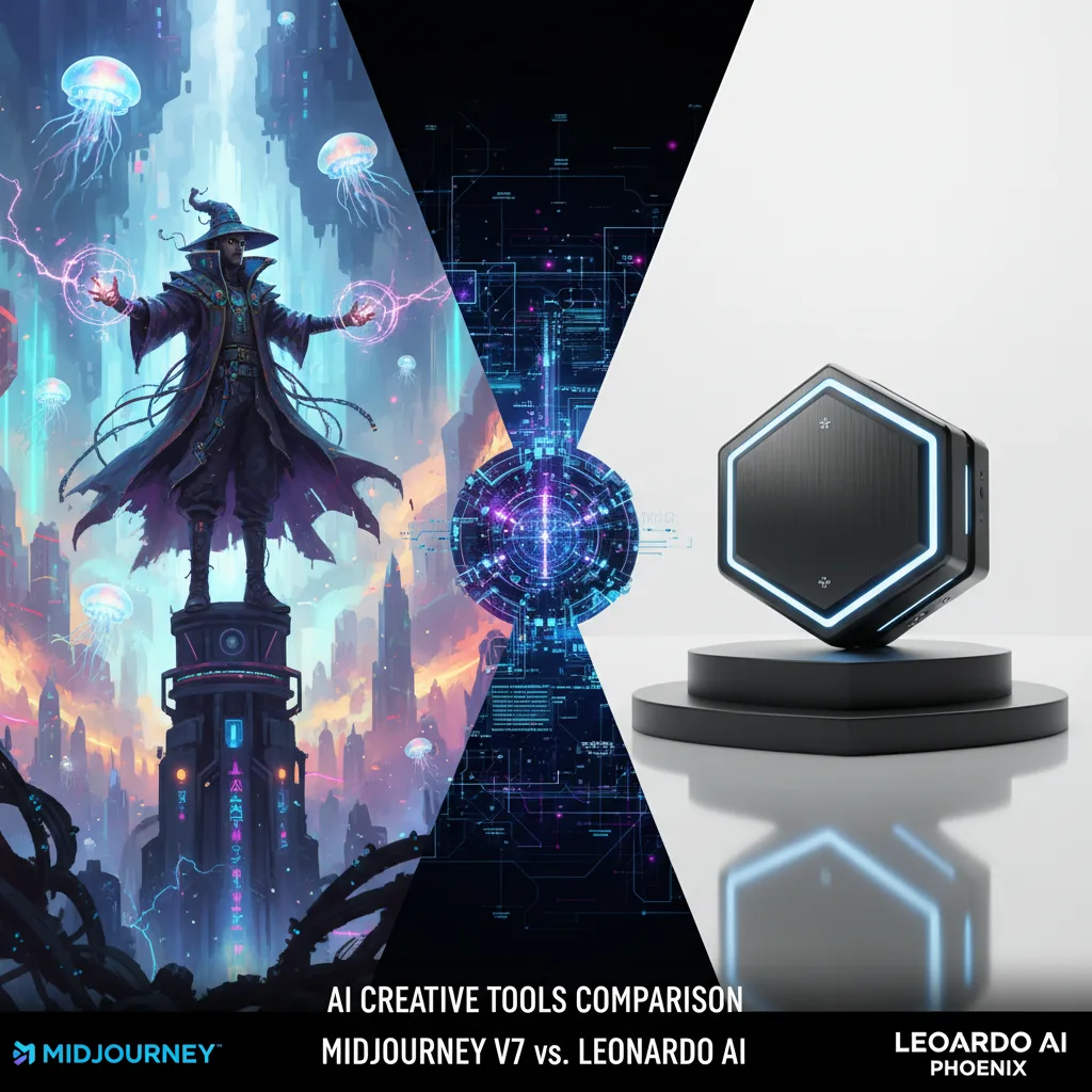 Midjourney V7 vs Leonardo Phoenix: AI Art Generator 2025