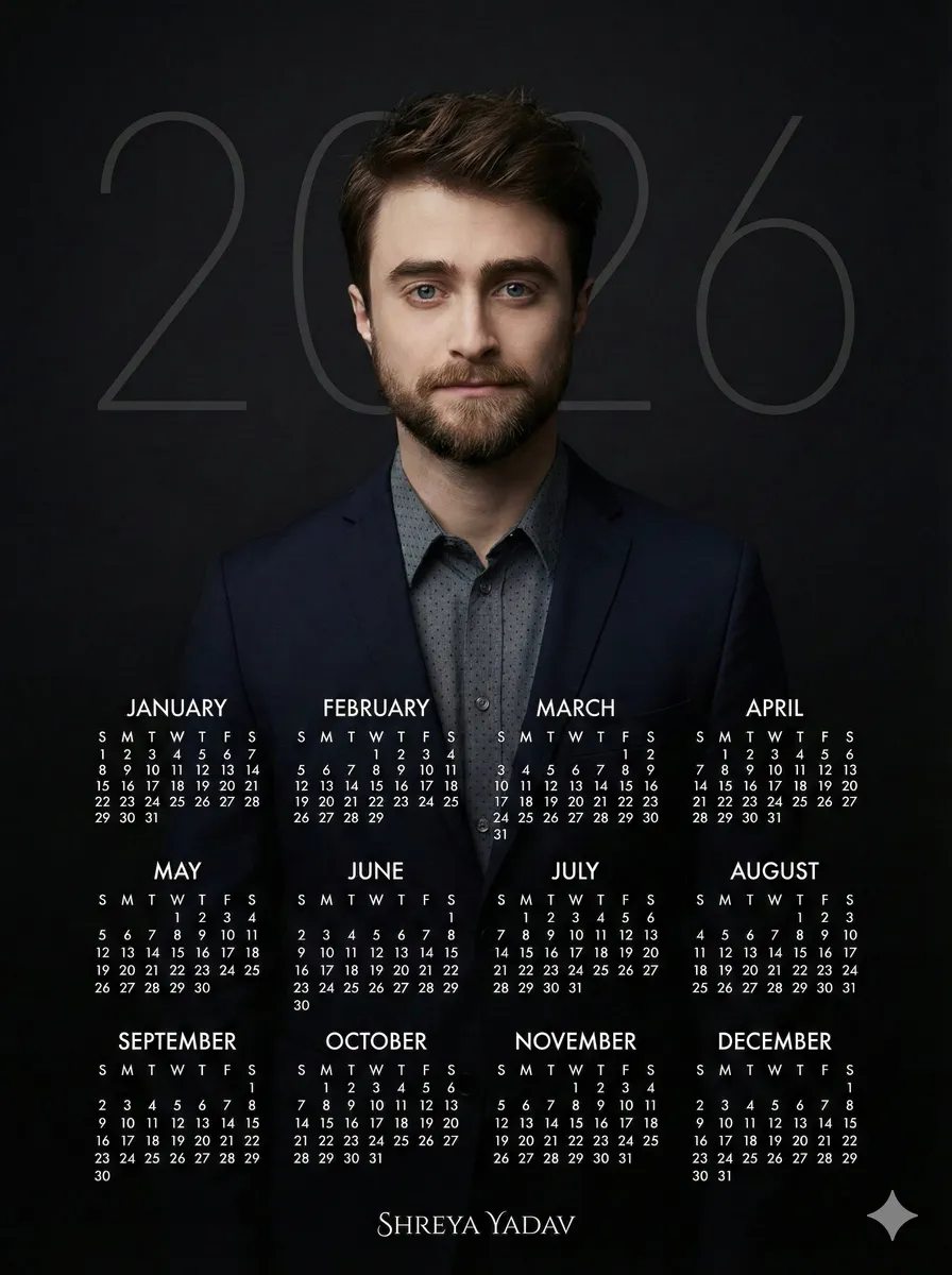 2026 Cinematic Calendar Poster