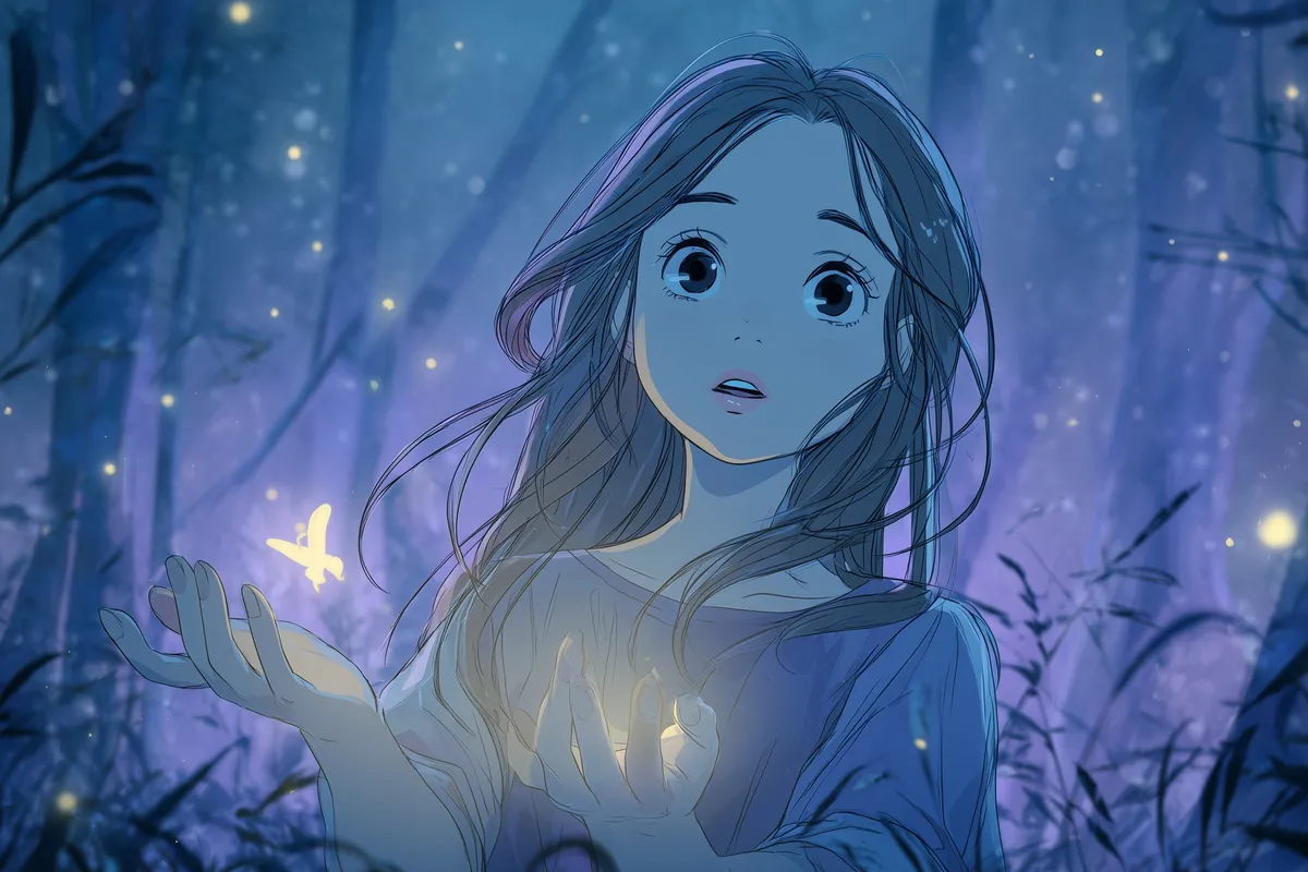 2D Anime Watercolor Illustration Template example 4