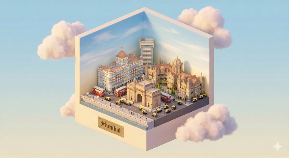 3d City Cube Diorama example 1