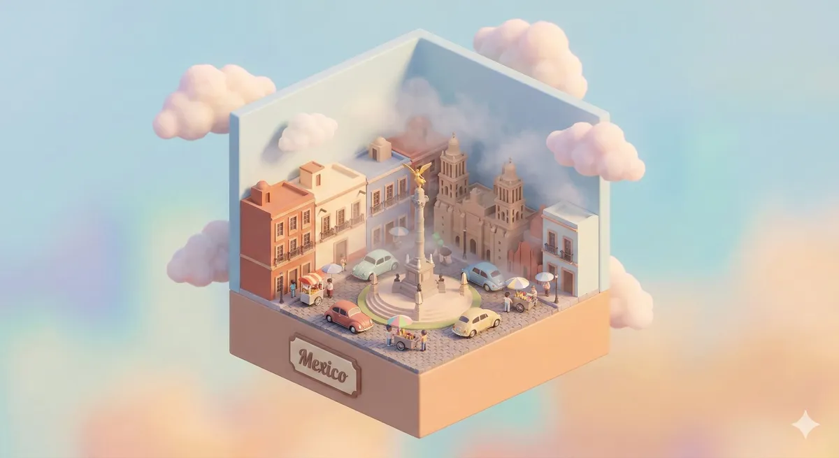 3d City Cube Diorama example 3