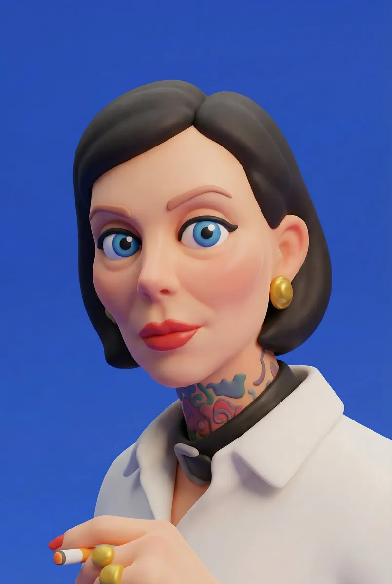 3d Clay Character Transformation example 2