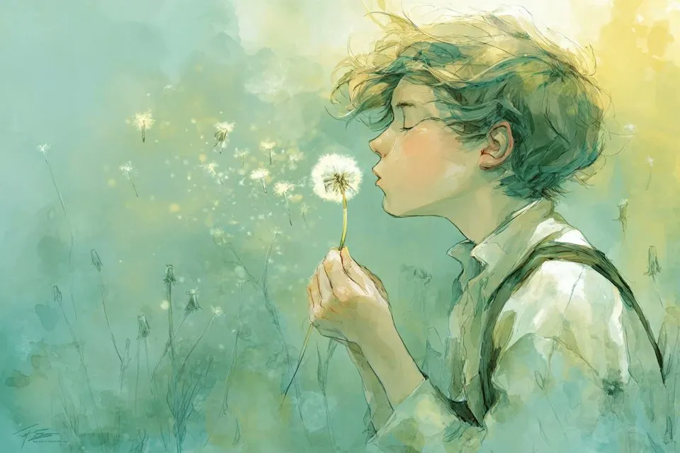 Anime Watercolor Illustration Template example 1