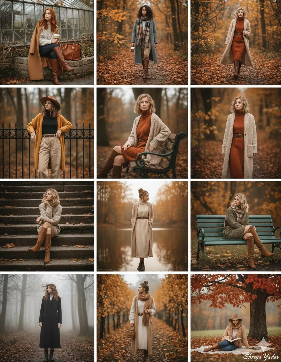 Autumn Fashion Collage Grid example 1