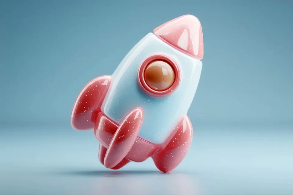 Claymorphic 3D Objects with Pastel Colors example 1