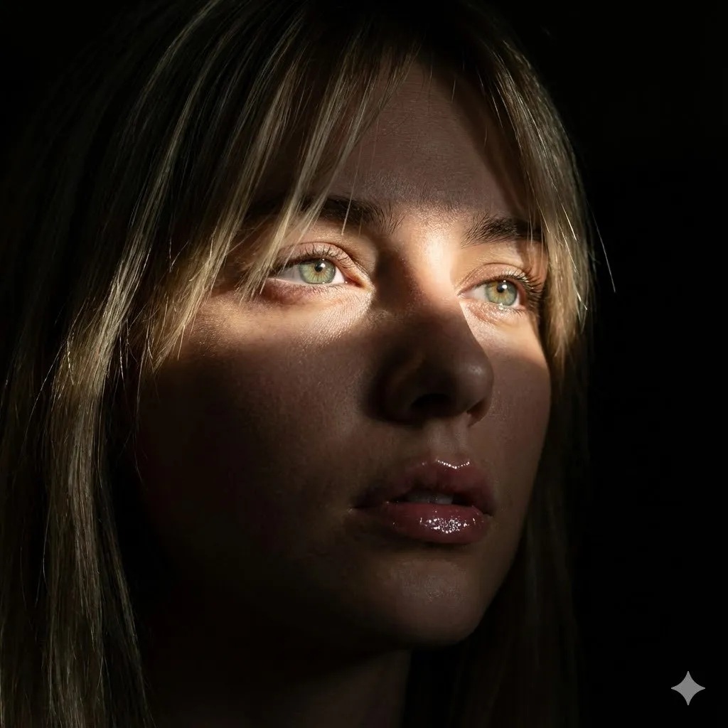 Dramatic Portrait with Chiaroscuro Lighting example 1