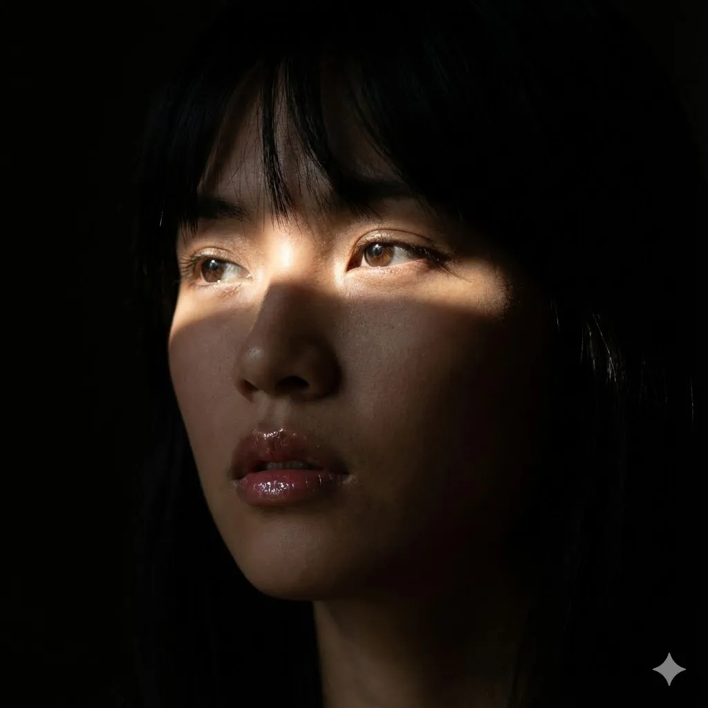 Dramatic Portrait with Chiaroscuro Lighting example 2