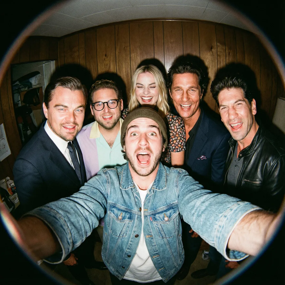 Fisheye Selfies with Movie Characters example 1