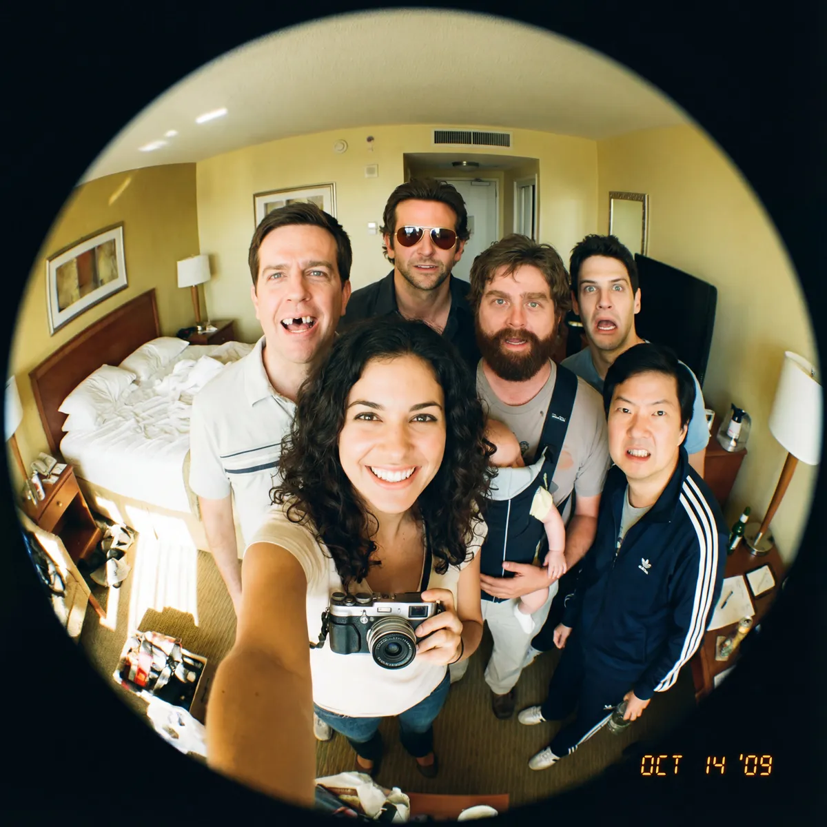 Fisheye Selfies with Movie Characters example 3