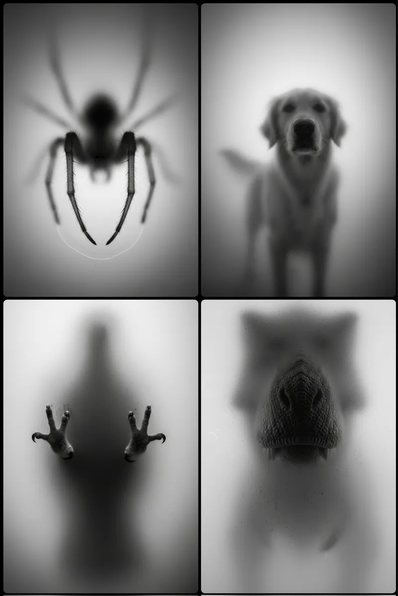 Silhouette Behind Frosted Glass example 1