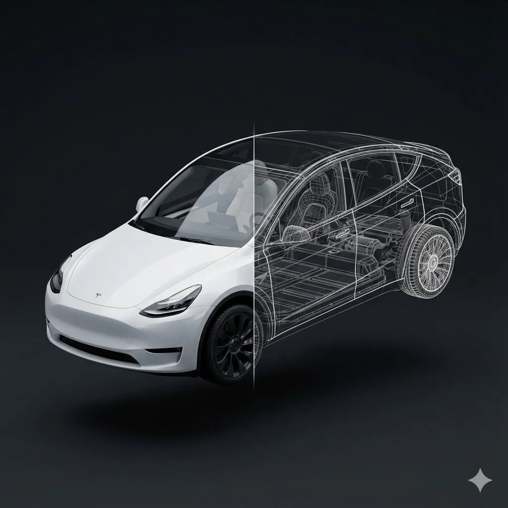 Split Object Wireframe Interior Visualization example 3